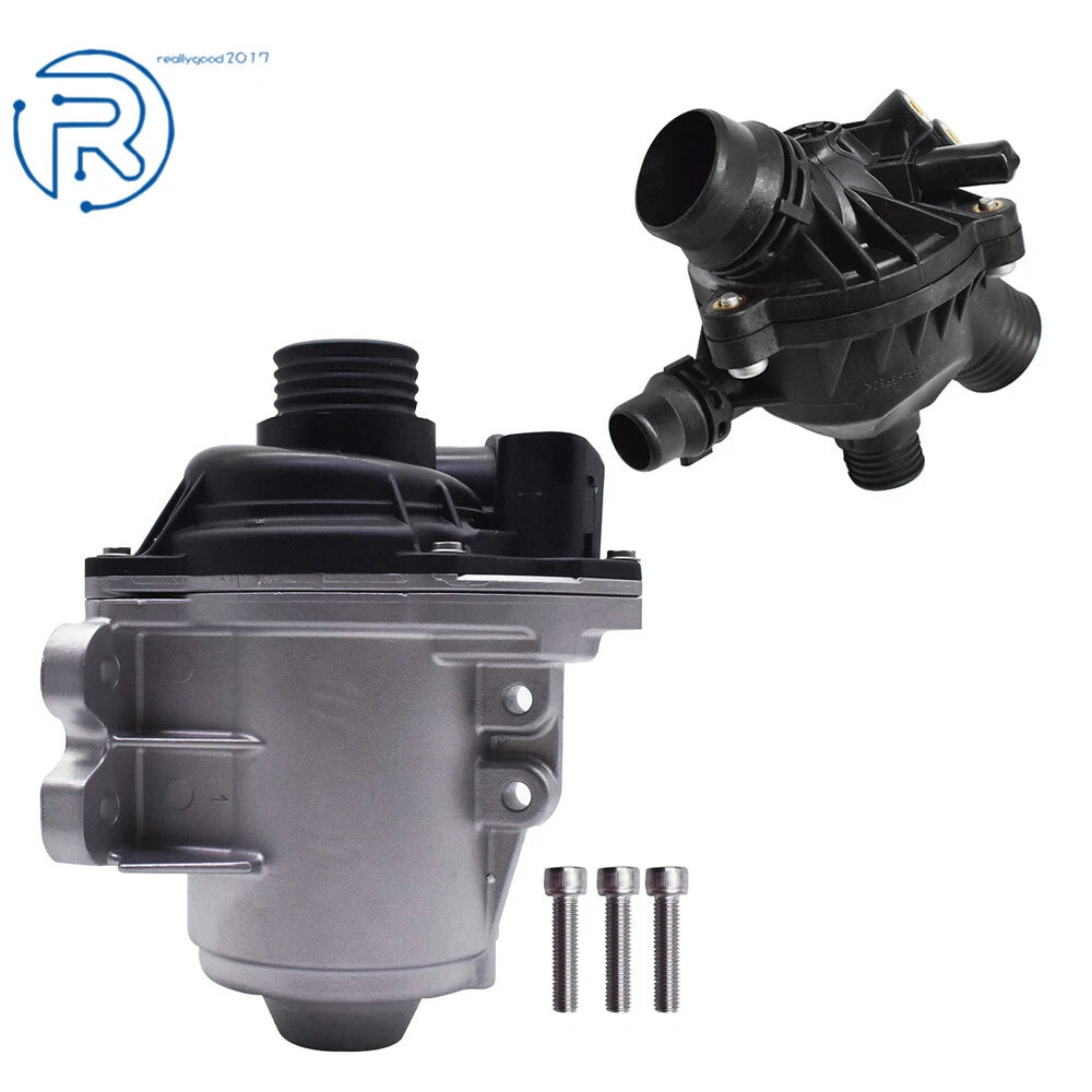 Electric Engine Water Pump w/ Thermostat for BMW 135i X1 X3 X4 X5 X6 (N54 N55)