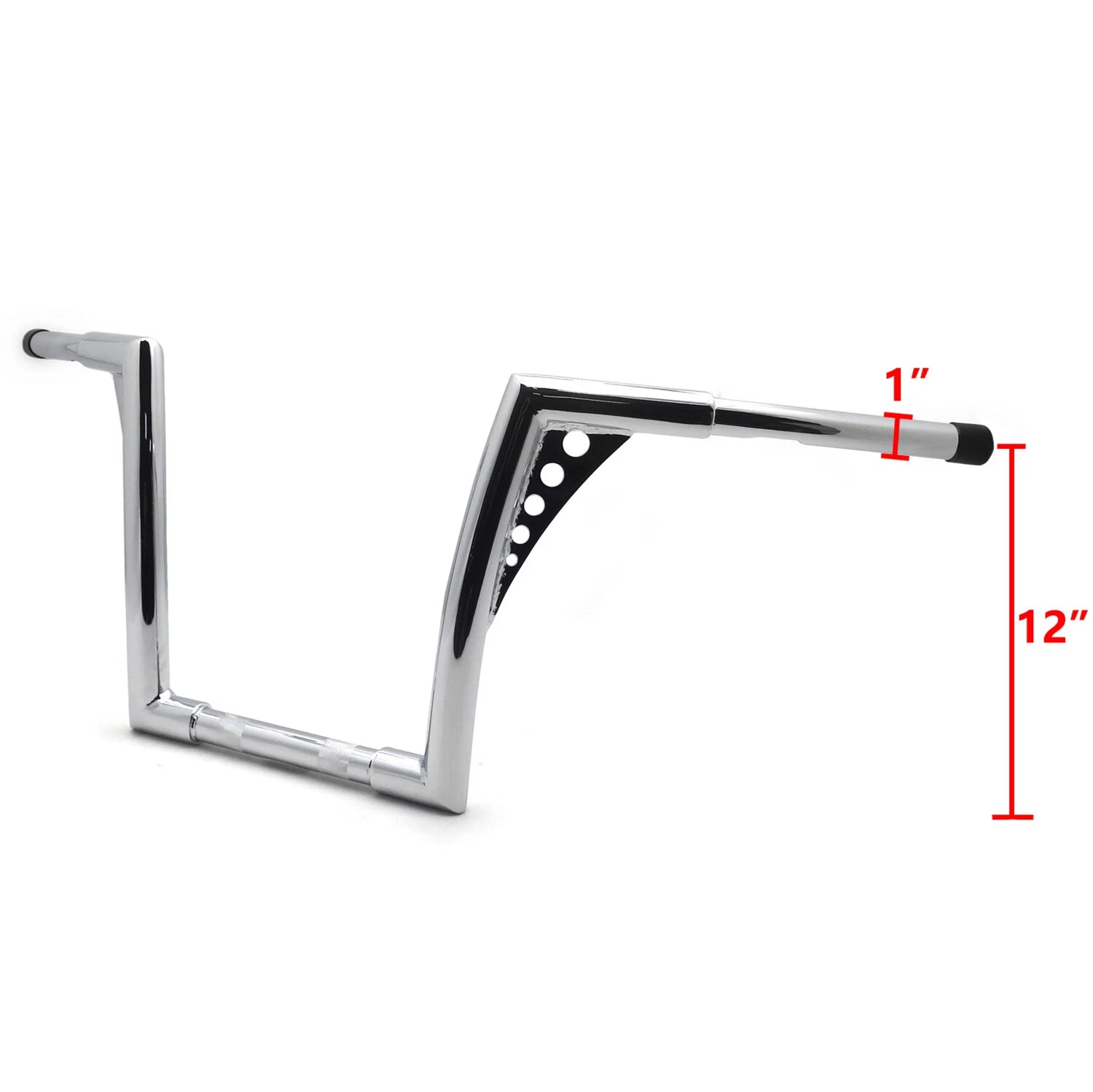 12" Rise 1 1/4" Ape Hanger Handlebar for Harley Davidson Softail Sportster
