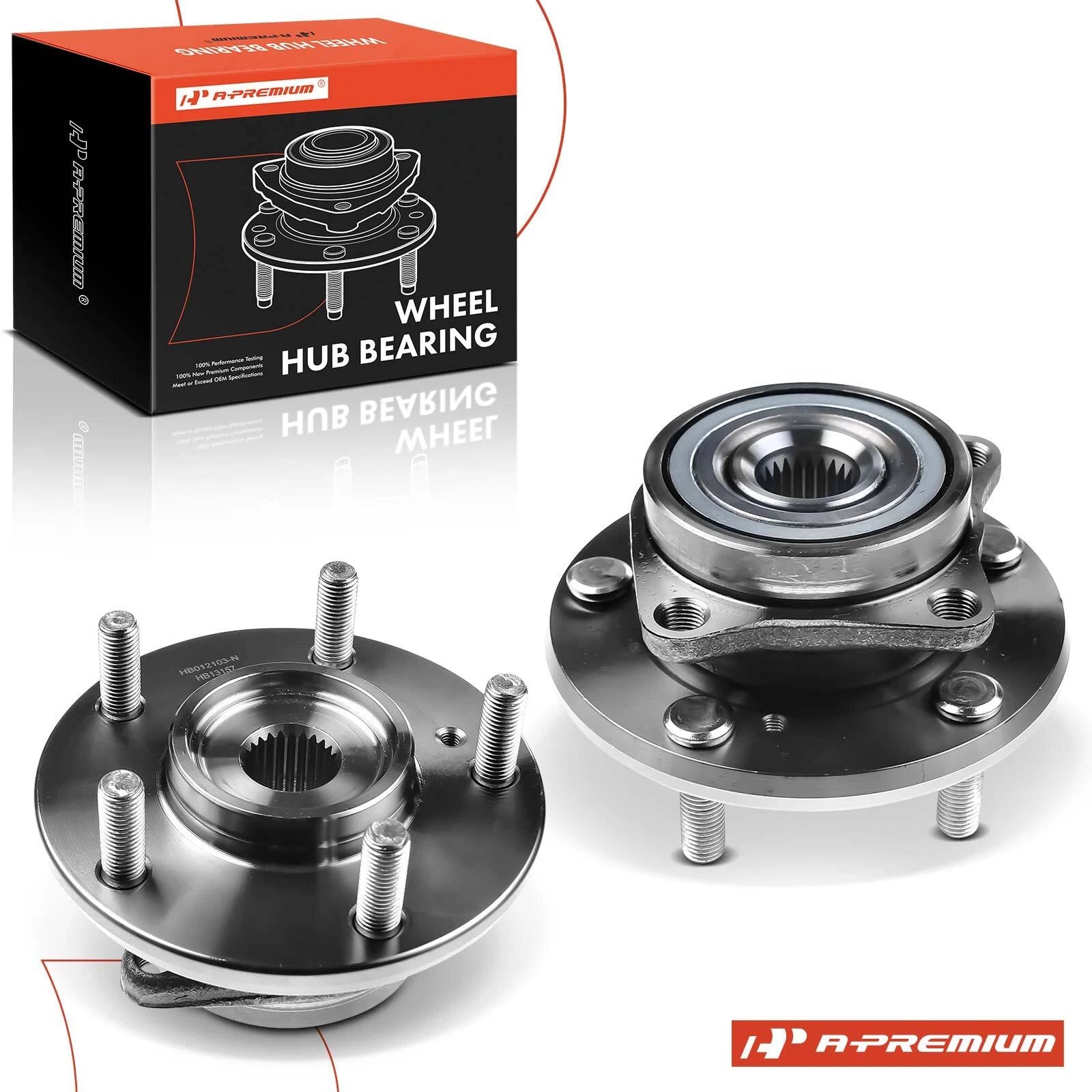 2X Front Wheel Hub & Bearing Assembly for Dodge Avenger (1995–2000)