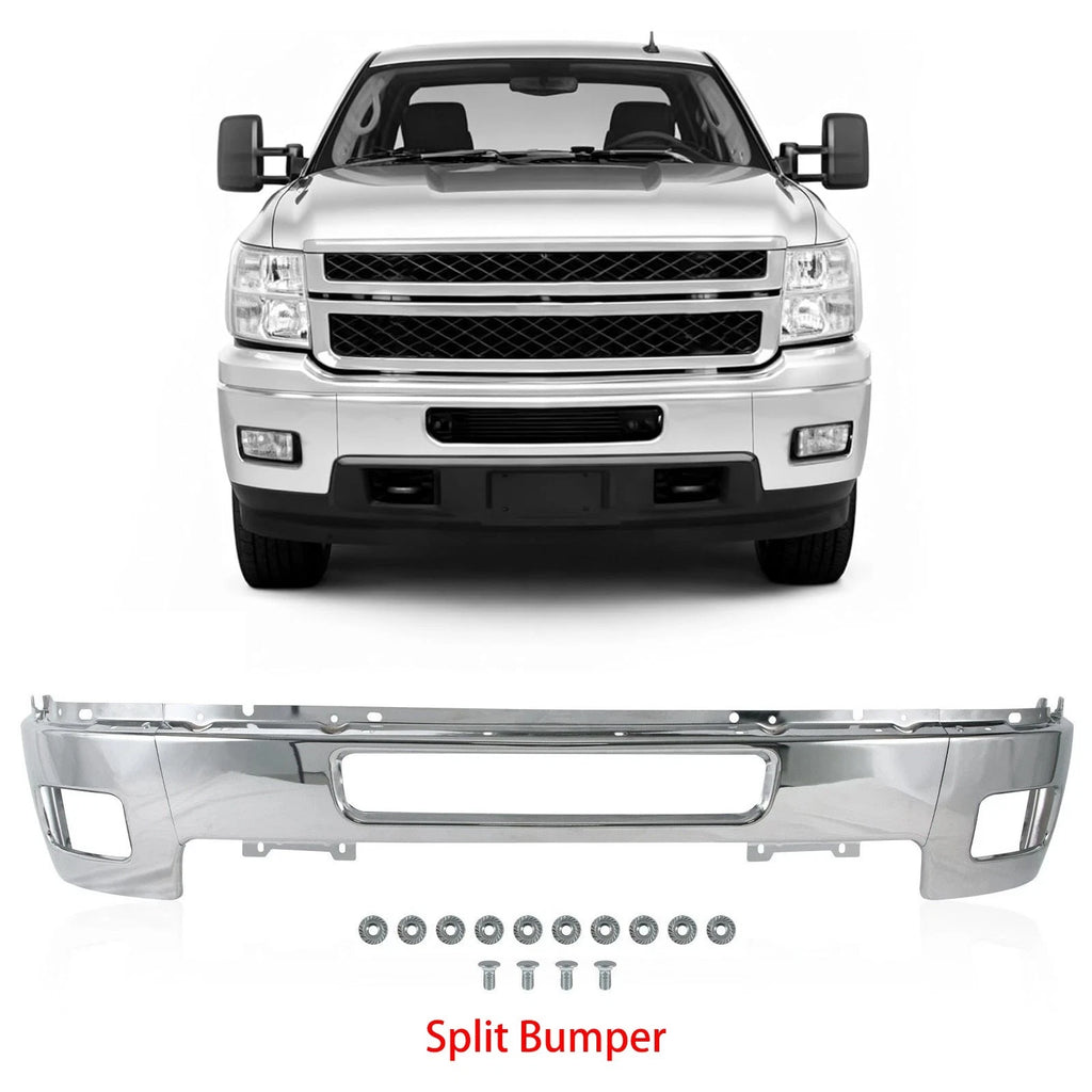 Chrome Front Bumper for Chevy Silverado 2500 3500 HD (2011–2014)