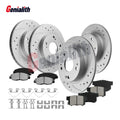 Front Rear Drilled Disc Brake Rotors & Pads for Honda Civic (2006–2011)