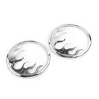 2 Pcs Chrome ABS Front Speaker Grill Trim Cover for Harley Electra Glide (2014–2022)
