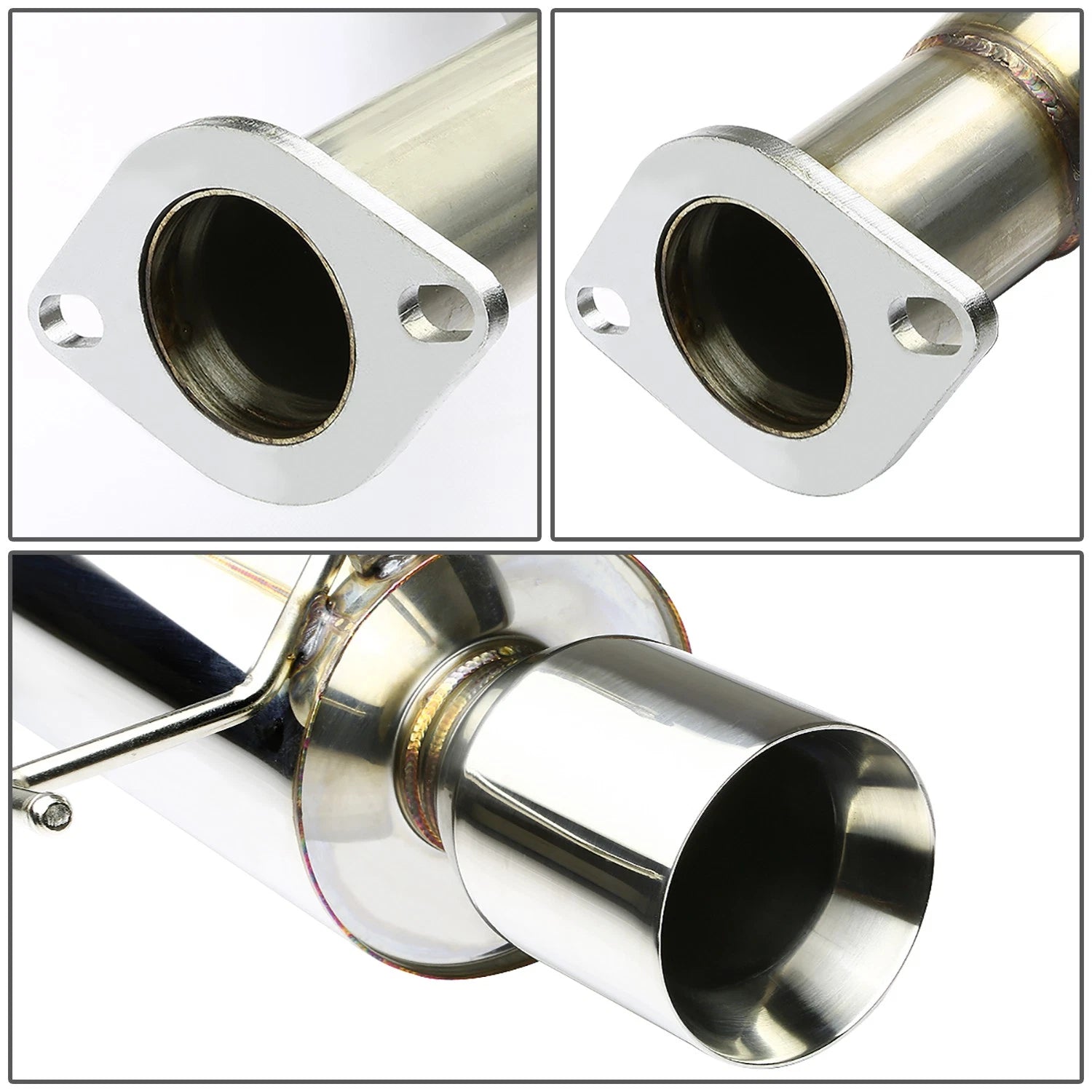 4" Rolled Muffler Tip Racing Catback Exhaust for Lexus IS300 (2001–2005)