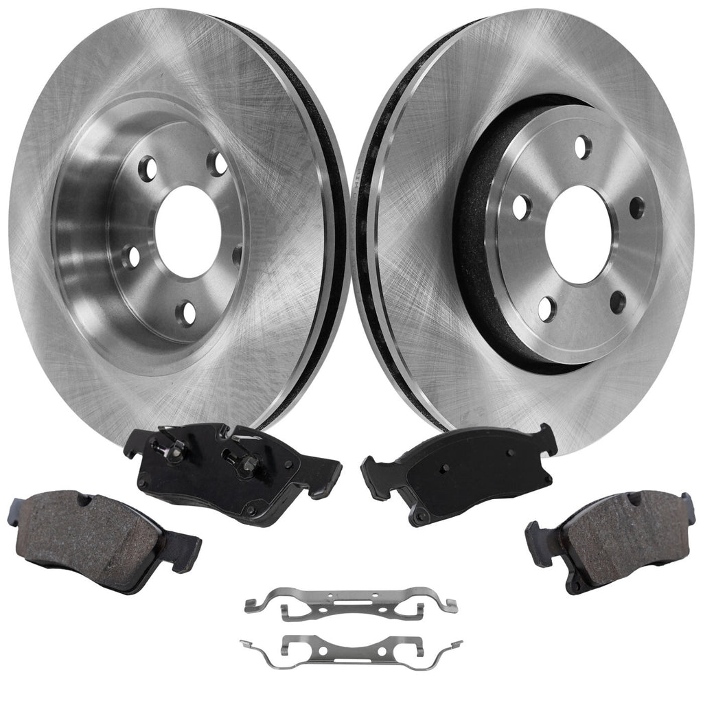Disc Brake & Pad Kit for Jeep Grand Cherokee (2013–2020) Front Left Right