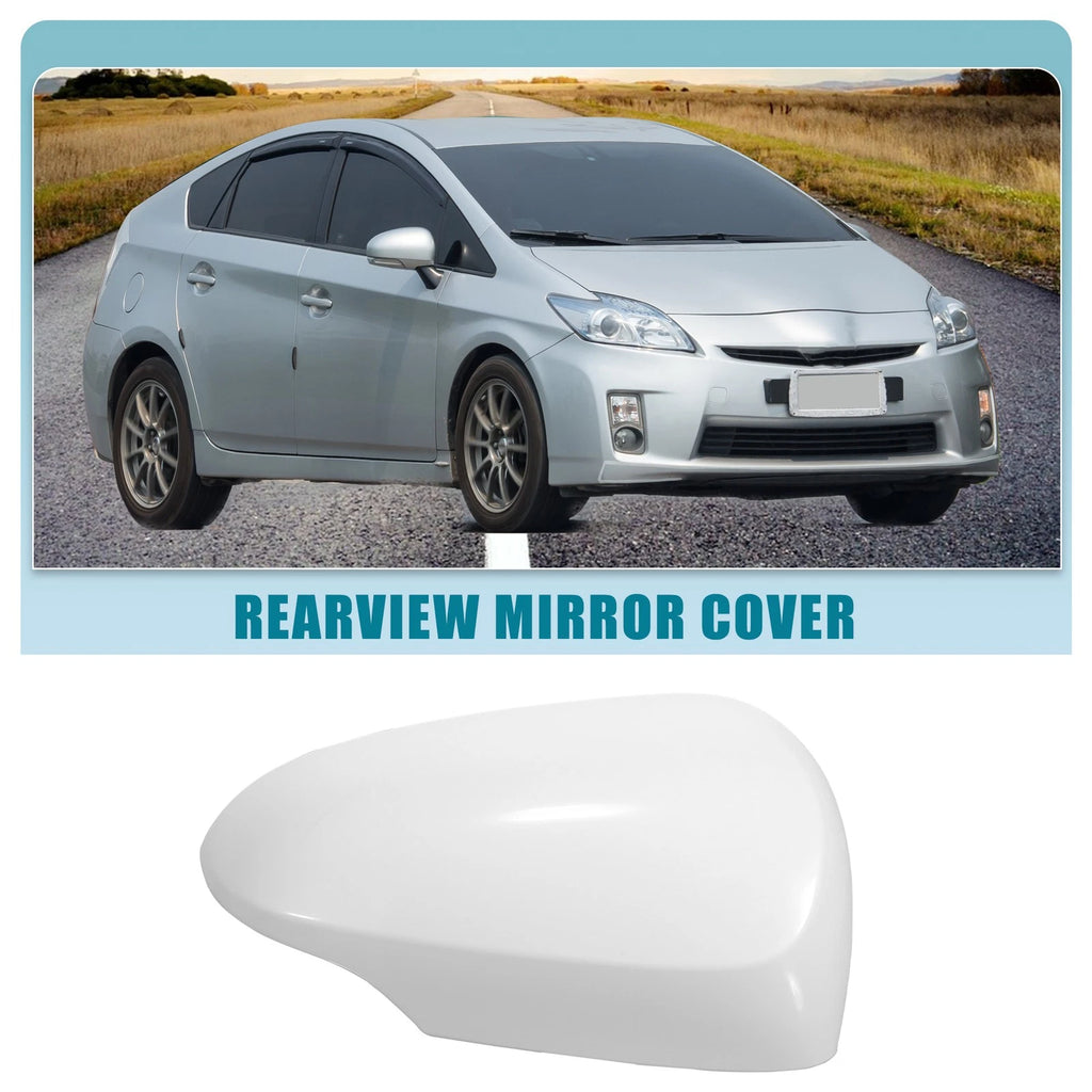 Rearview Mirror Cover for Toyota Prius C (2012–2018) Right Door White