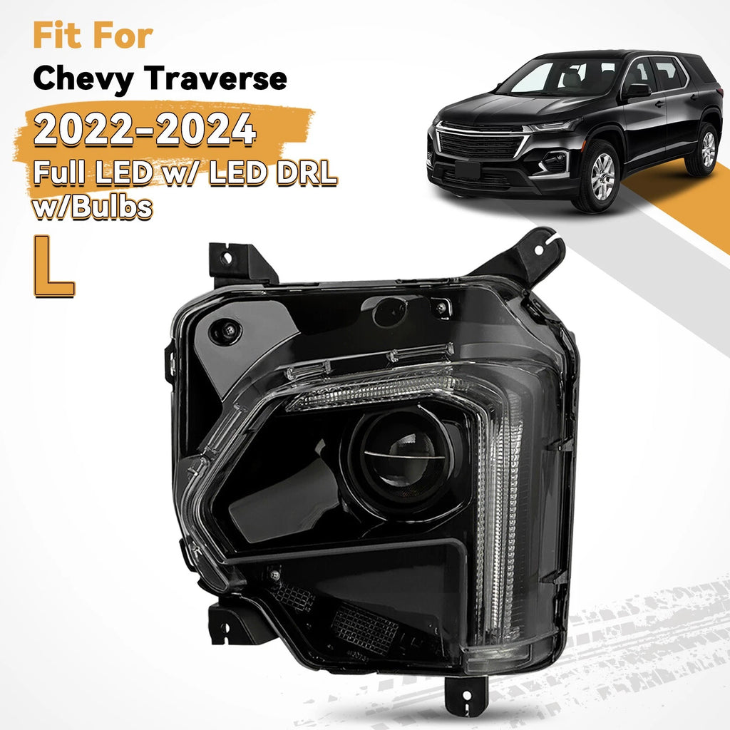 Full LED Headlight for Chevy Traverse (2022–2024) - Left Driver Side