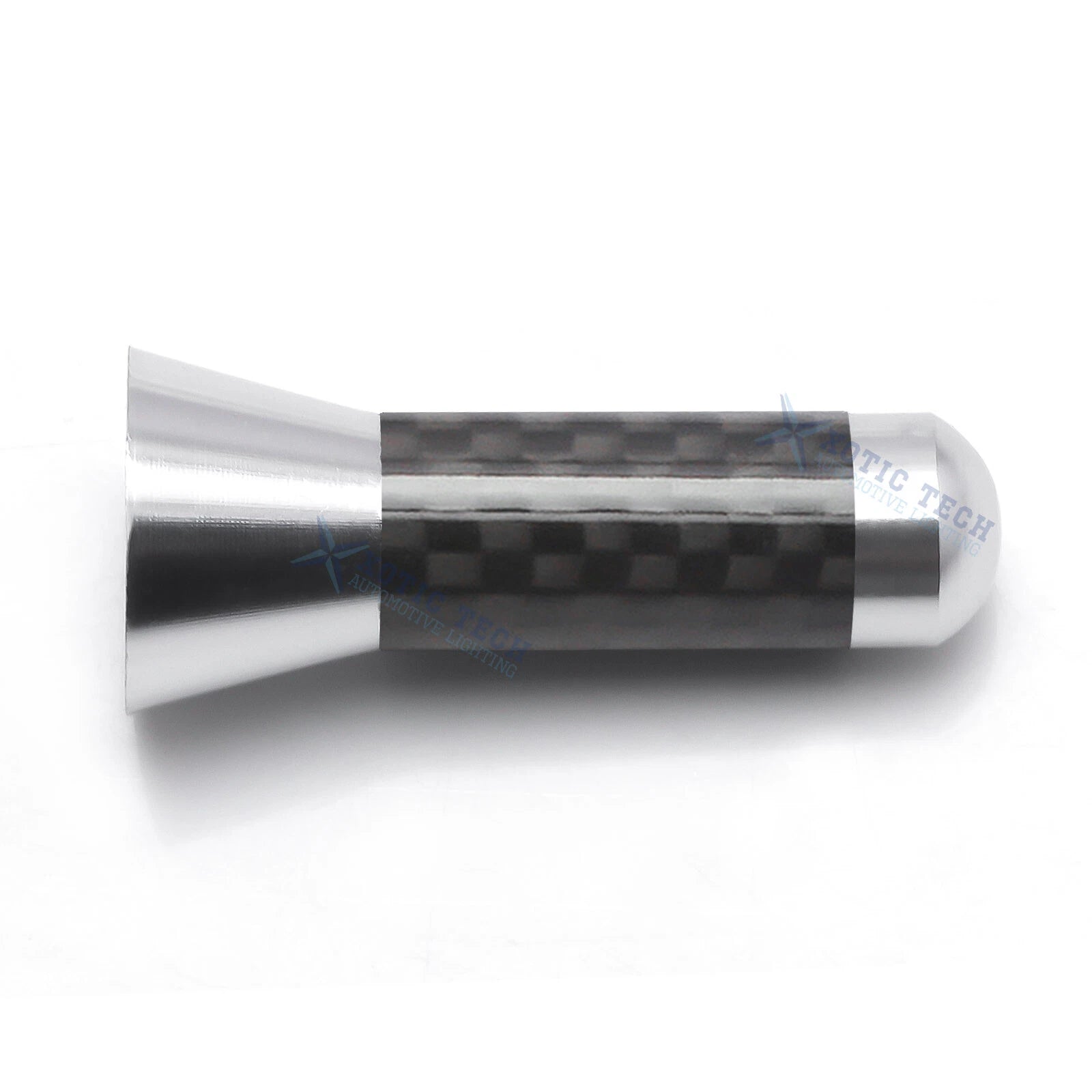 Carbon Fiber 1.4" Silver Screw Antenna for Universal Car (2014-2019)