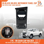 Black Right Dash Cup Holder for Toyota Hilux Ute Vigo MK6 MK7 Fortuner (05-15)