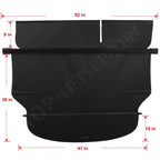 Retractable Rear Cargo Security Trunk Cover for Jeep Cherokee (2014–2018)