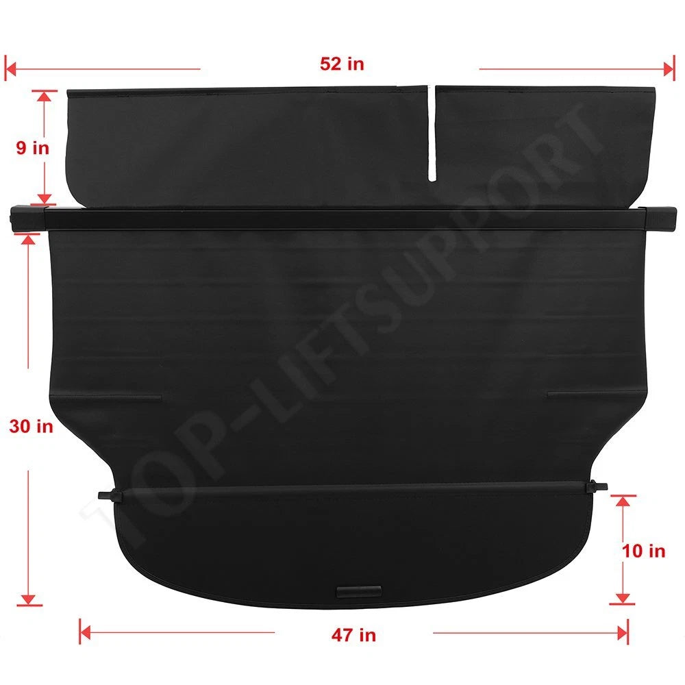 Retractable Rear Cargo Security Trunk Cover for Jeep Cherokee (2014–2018)