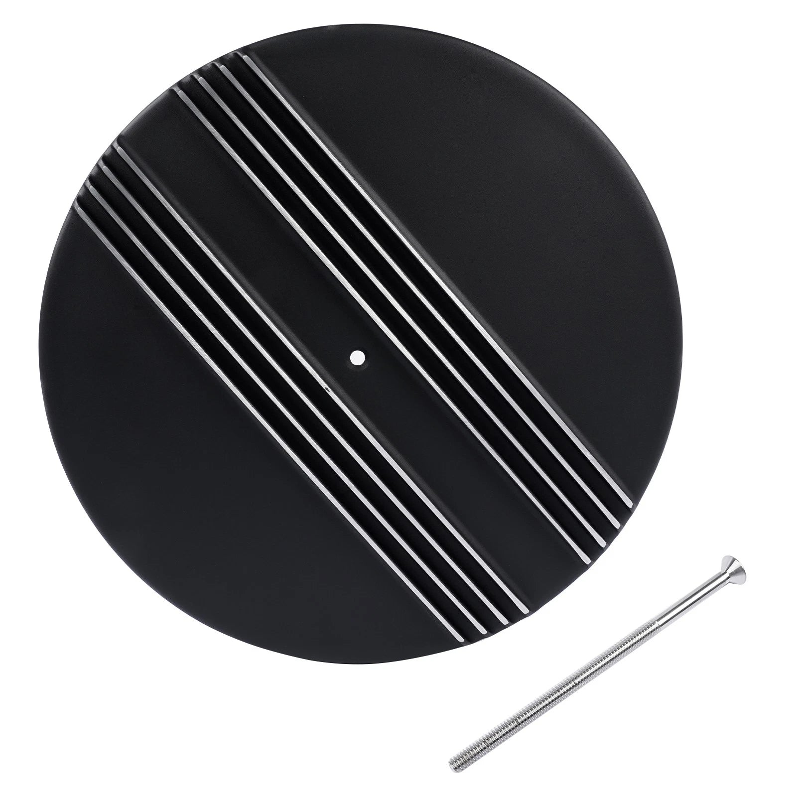 14" x 3" Half Finned Aluminum Air Cleaner for Universal Fit (Drop Base)