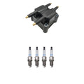 Set of 4 Hitachi Ignition Coils & Denso Platinum Spark Plugs for Cirrus Neon (1995–2000)