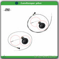 Set of 2 Rotary Push Pull Choke Cables 63" for Universal Applications