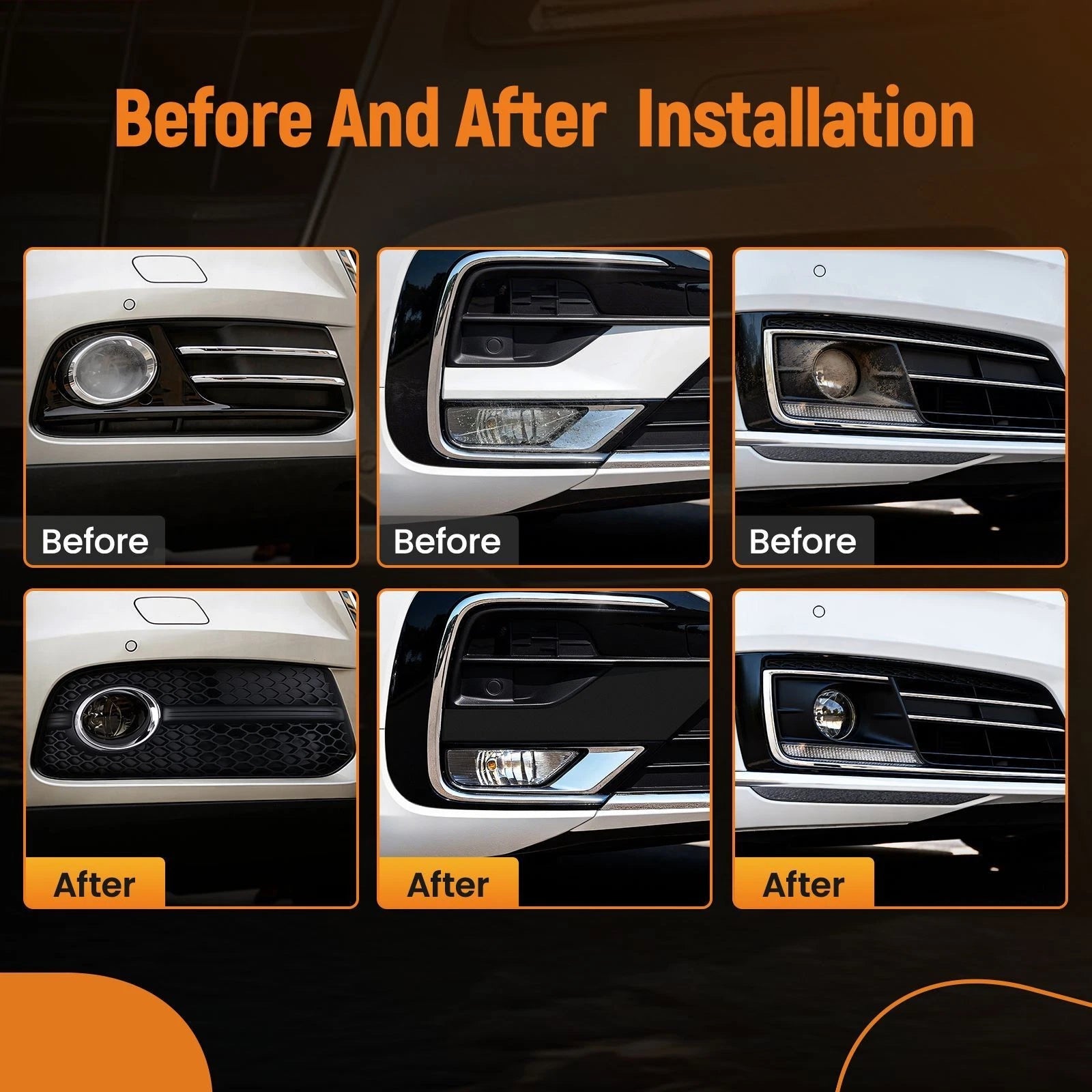 Passenger Right Side Front Fog Light Cover for VW Passat (2012–2015) VW1039121