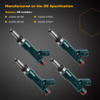 4X Fuel Injectors for Lexus CT200h Toyota Prius (2010–2015) Denso 1.8L 23250-37020