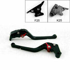 Long Brake Clutch Levers for Kawasaki Ninja 250R (2008–2012) T9 Black