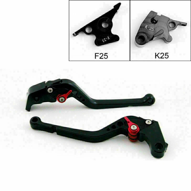 Long Brake Clutch Levers for Kawasaki Ninja 250R (2008–2012) T9 Black