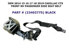 Front Right Seat Belt for Cadillac CTS (2014–2019) 23402775, Black