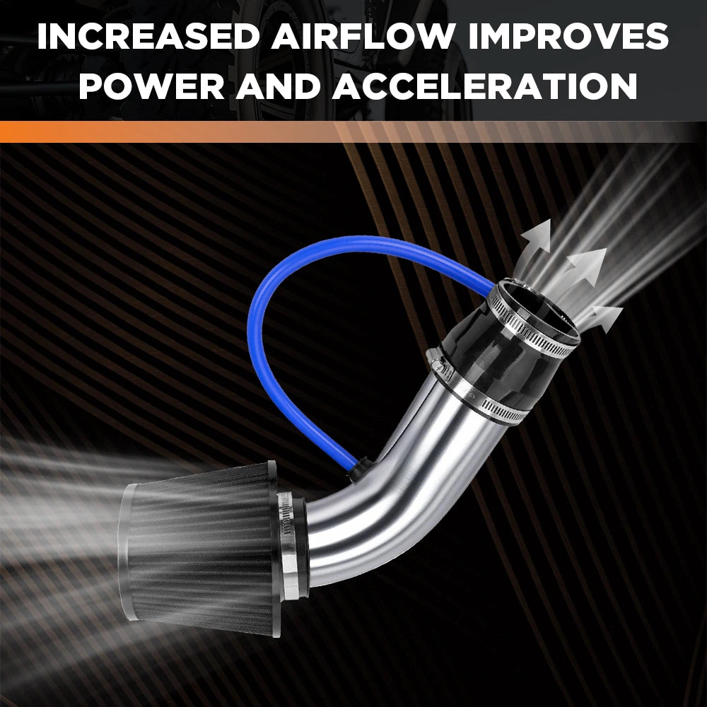 76mm Cold Air Intake Induction Pipe for Universal Vehicles
