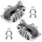 Pair Front Brake Calipers with Brackets for Mitsubishi Outlander Lancer (2003-2023)