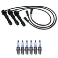 NGK 7mm Wire Set & Denso Iridium Spark Plug Kit for Sedona XG300 (2002–2006)