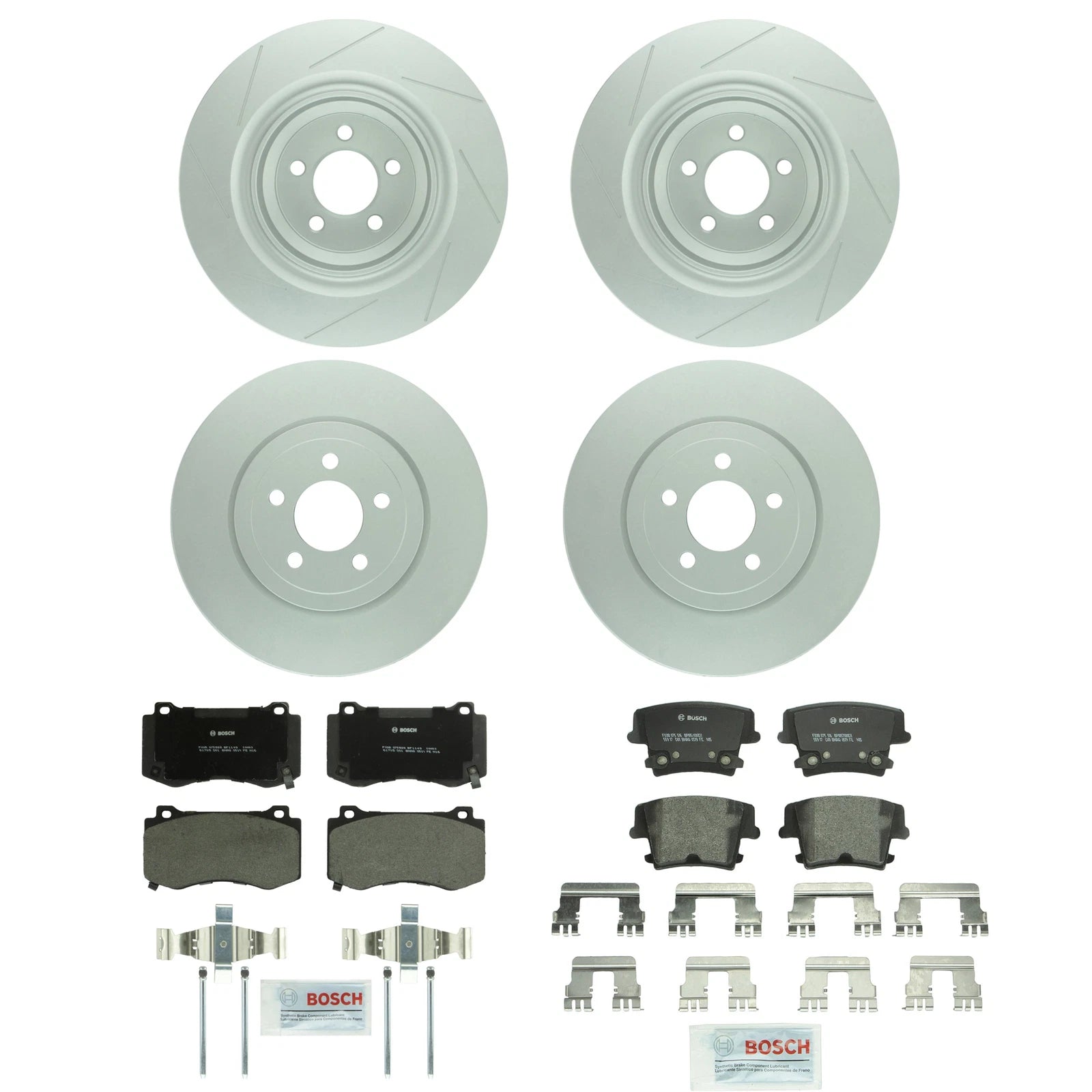 Brake Kit Disc Rotors & Pads for Dodge (Front 345mm & Rear 350mm)