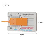 Tread Depth Gauge for Car Motorcycle Tyres (2010–2023)