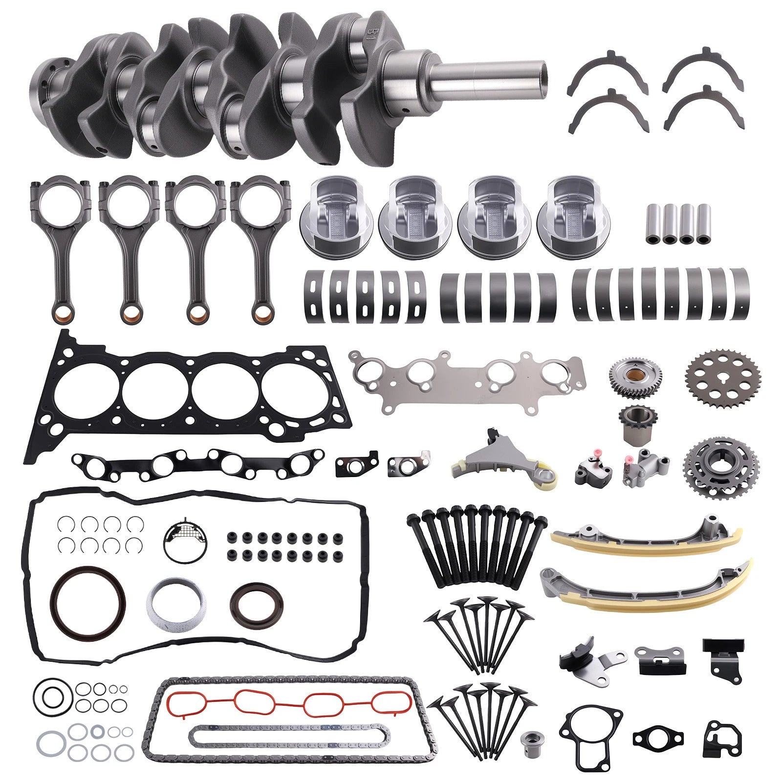 Engine Rebuild Piston Gasket Timing Kit w/ Crankshaft for Toyota 4Runner (1996–2002)