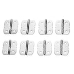 10pcs Silver Hinges for Cabinet Jewelry Chest Wooden Box Door Hardware
