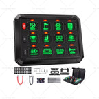 12 Gang Auxiliary LED Control Panel for Truck SUV UTE (12V 24V)