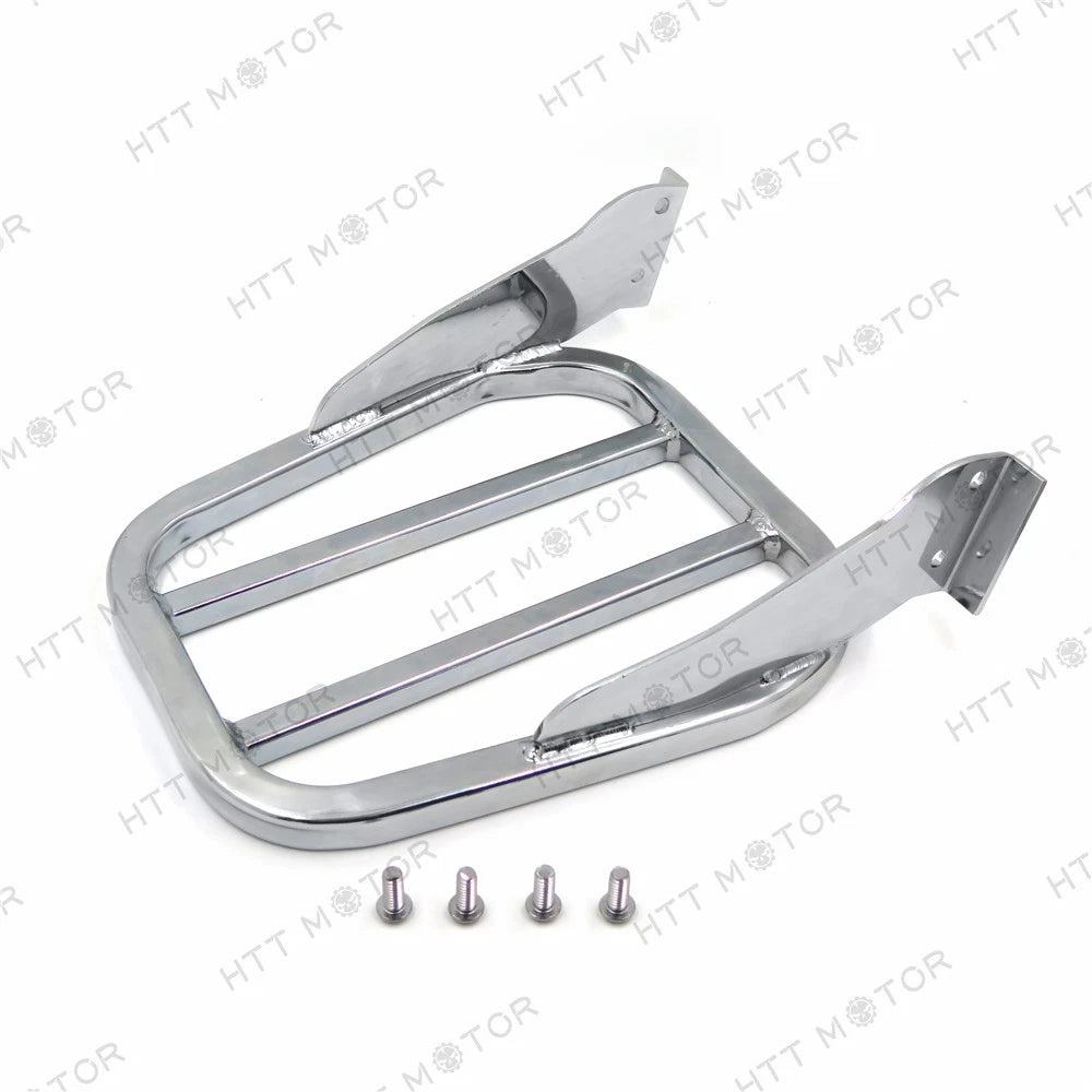 Chrome Tapered Luggage Rack for Harley Dyna (2006–2017), Softail (1984–2005), XL (2004–2017)