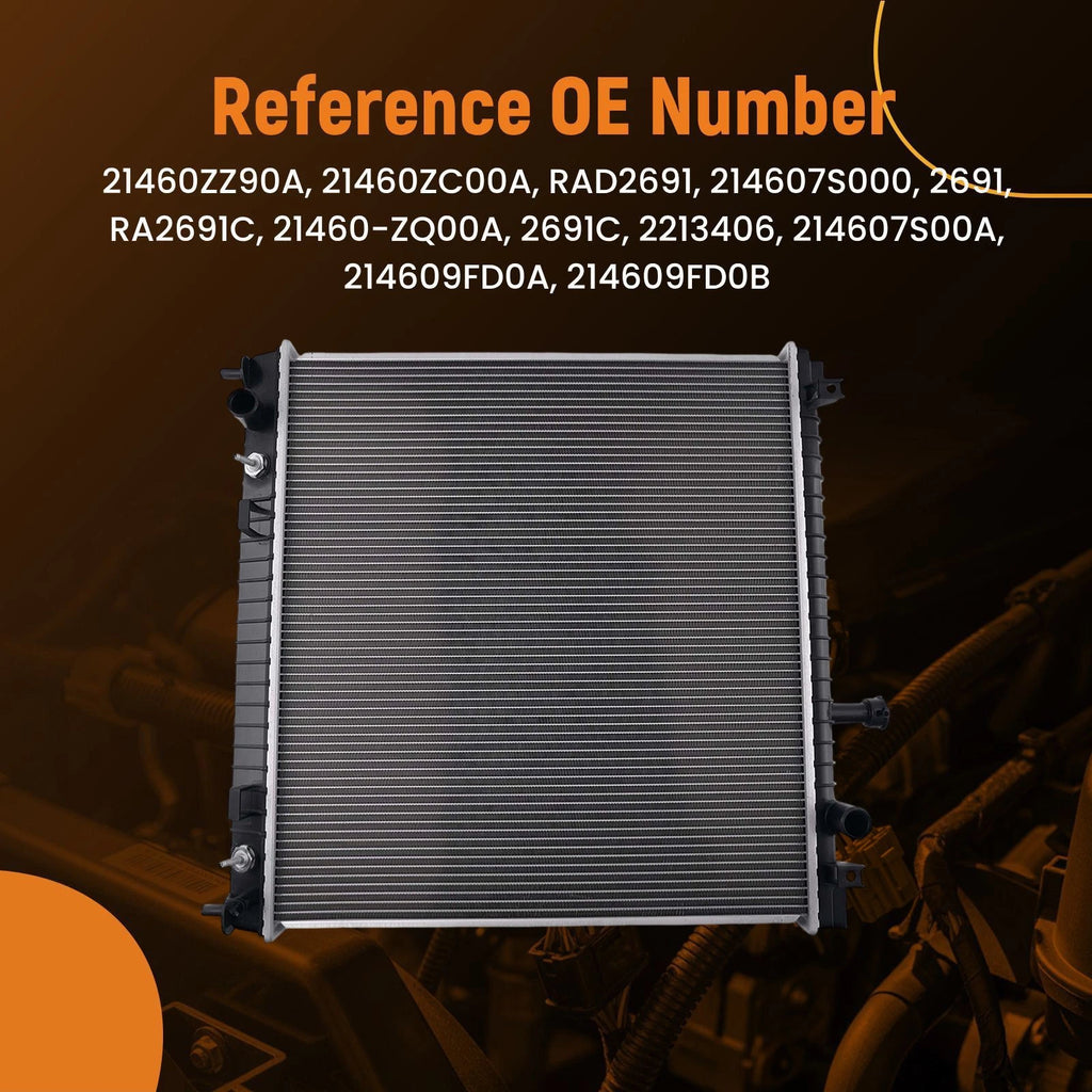 Aluminum Engine Radiator for Infiniti QX56 Nissan Armada 5.6L (2004–2010)