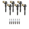 Set of 6 Ignition Coils & Denso Platinum Spark Plugs for BMW X5 Z3 (1995–2006)