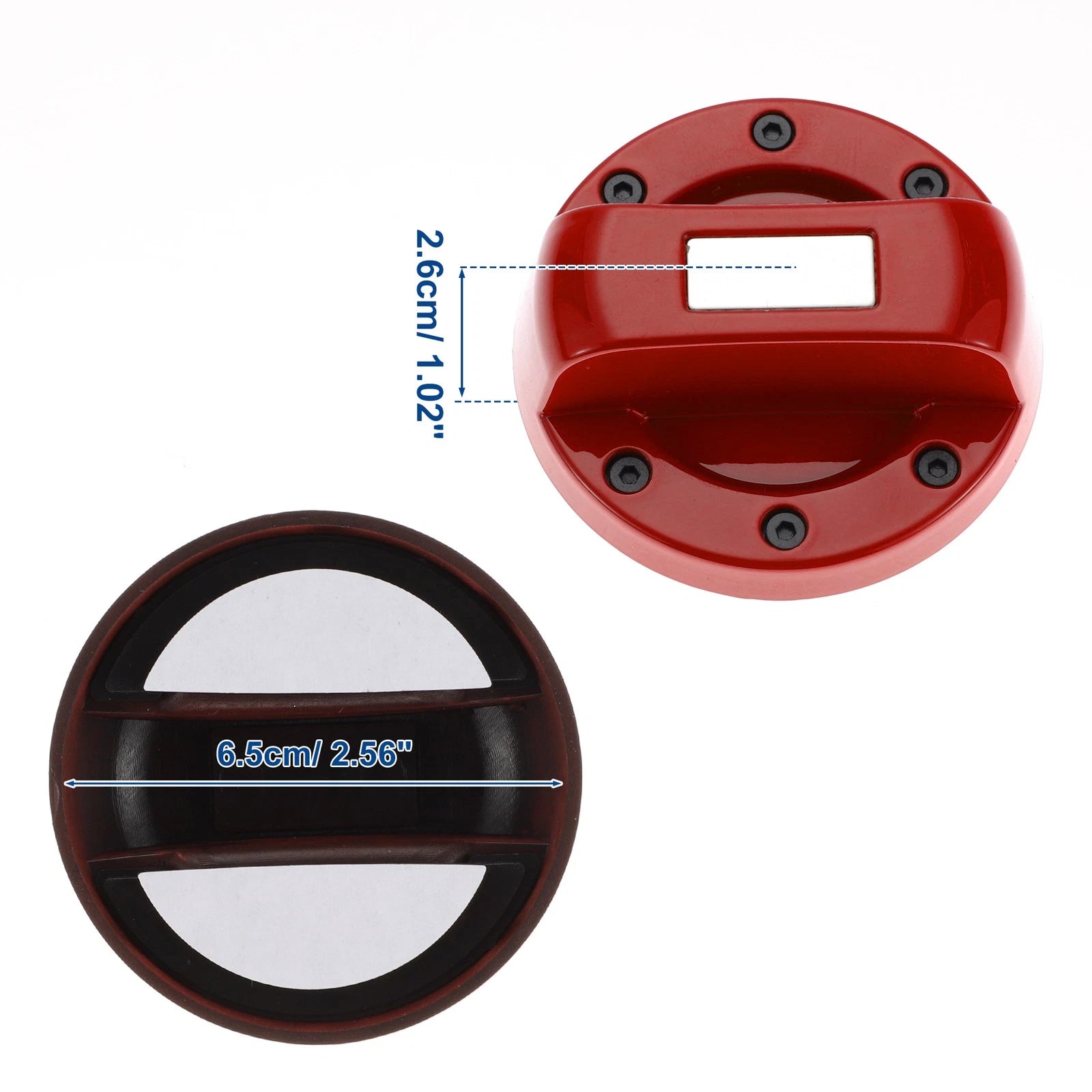 Gas Fuel Tank Cap Cover Trim Sticker Red for Suzuki Jimny (2019–2023)