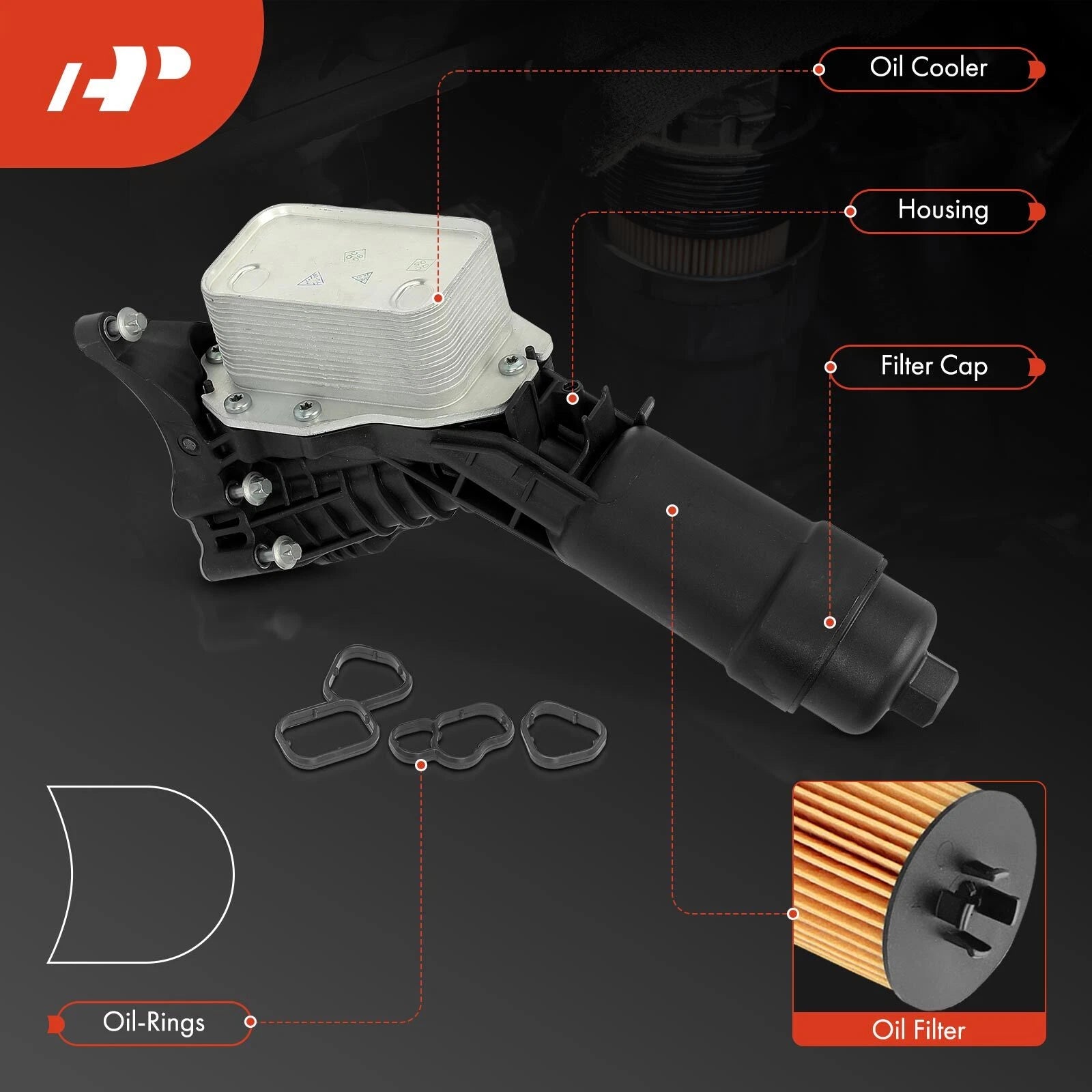 Engine Oil Filter Housing for BMW G20 330i G30 530i G01 X3 X4 Z4 (2020)