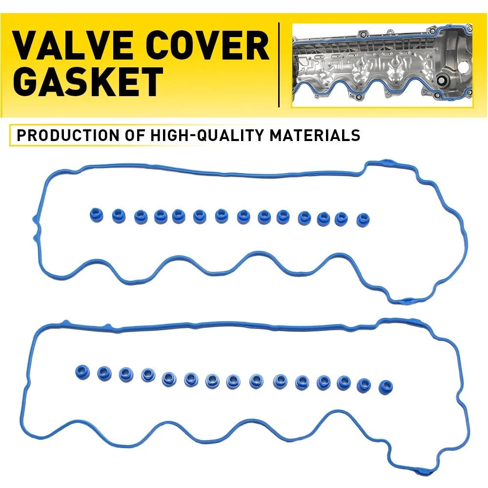 Set of 2 Valve Cover Gaskets & Grommets for Ford F-250 Super Duty (2007–2010)