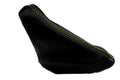 E Brake Boot Cover for Ford Focus (2000–2007) Carbon Fiber Yellow Stitch