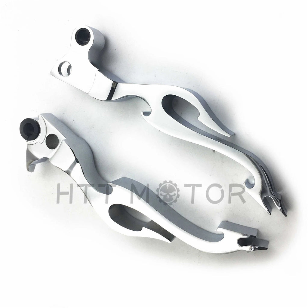 Chrome Brake Clutch Lever Hand Control for Harley XL Dyna Softail Touring (2000–2023)