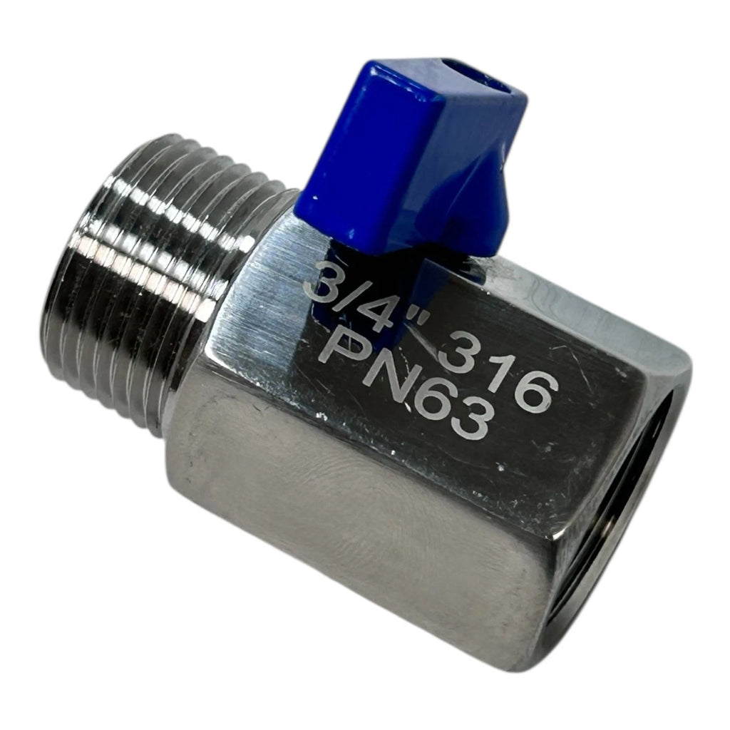 Mini Ball Valve 3/4'' NPT for Durachoice VBSM2-075 (316 Stainless Steel)