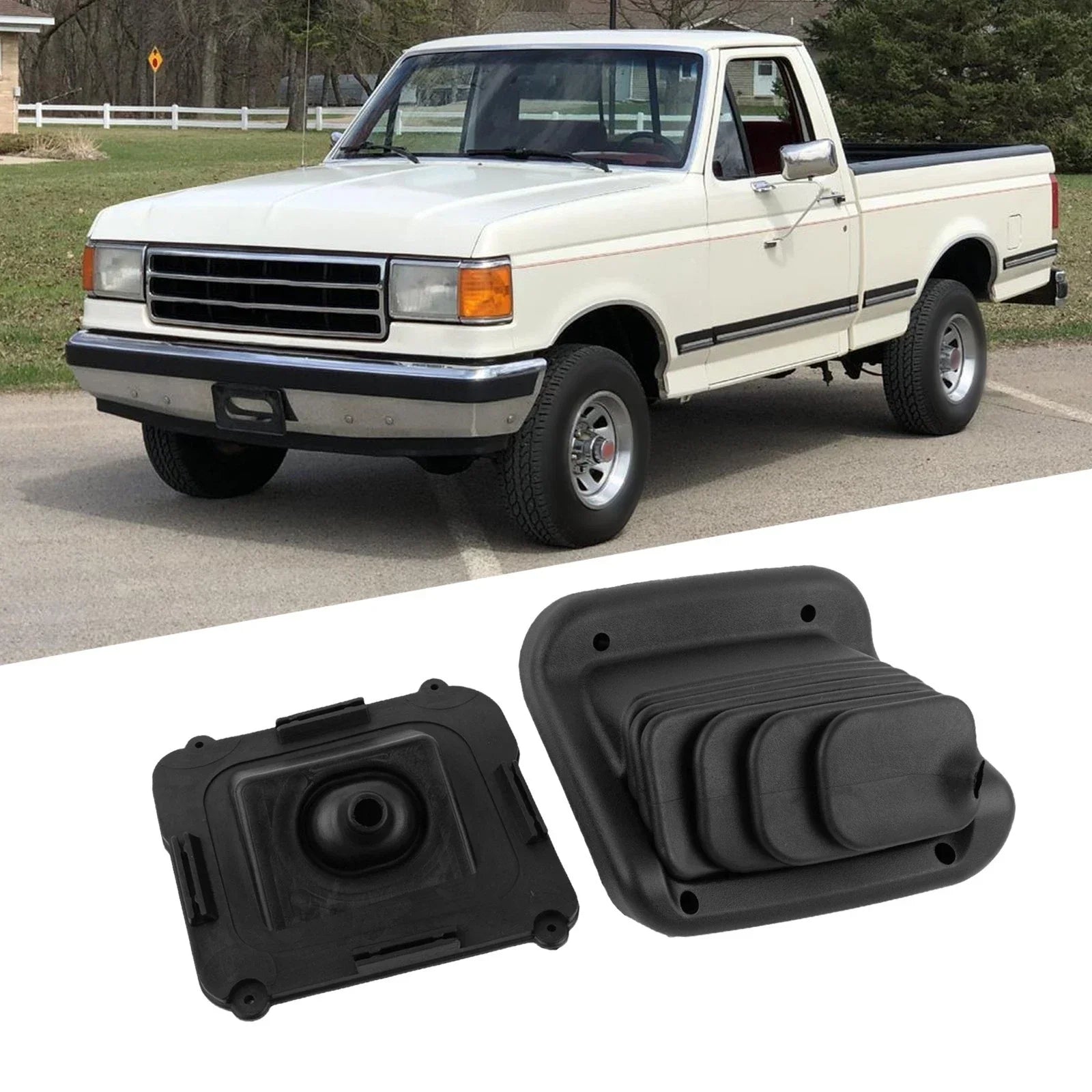 Rubber Transfer Case Shifter Boot Direct-Fit for Ford Pickup Trucks