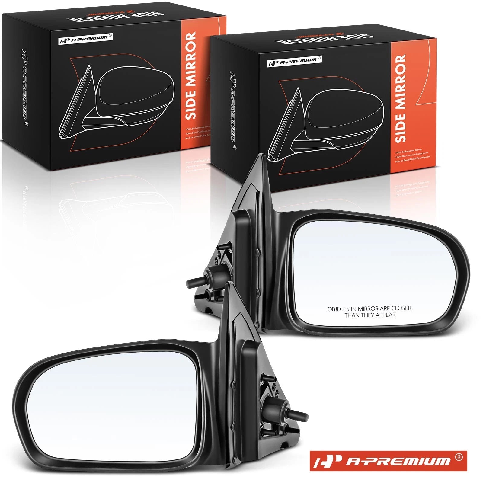 Pair Manual Glass Adjust Side Mirror for Honda Civic (2001–2005)