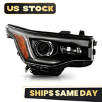 Halogen Headlight w/ LED DRL Black Trim for GMC Acadia (2017–2019)
