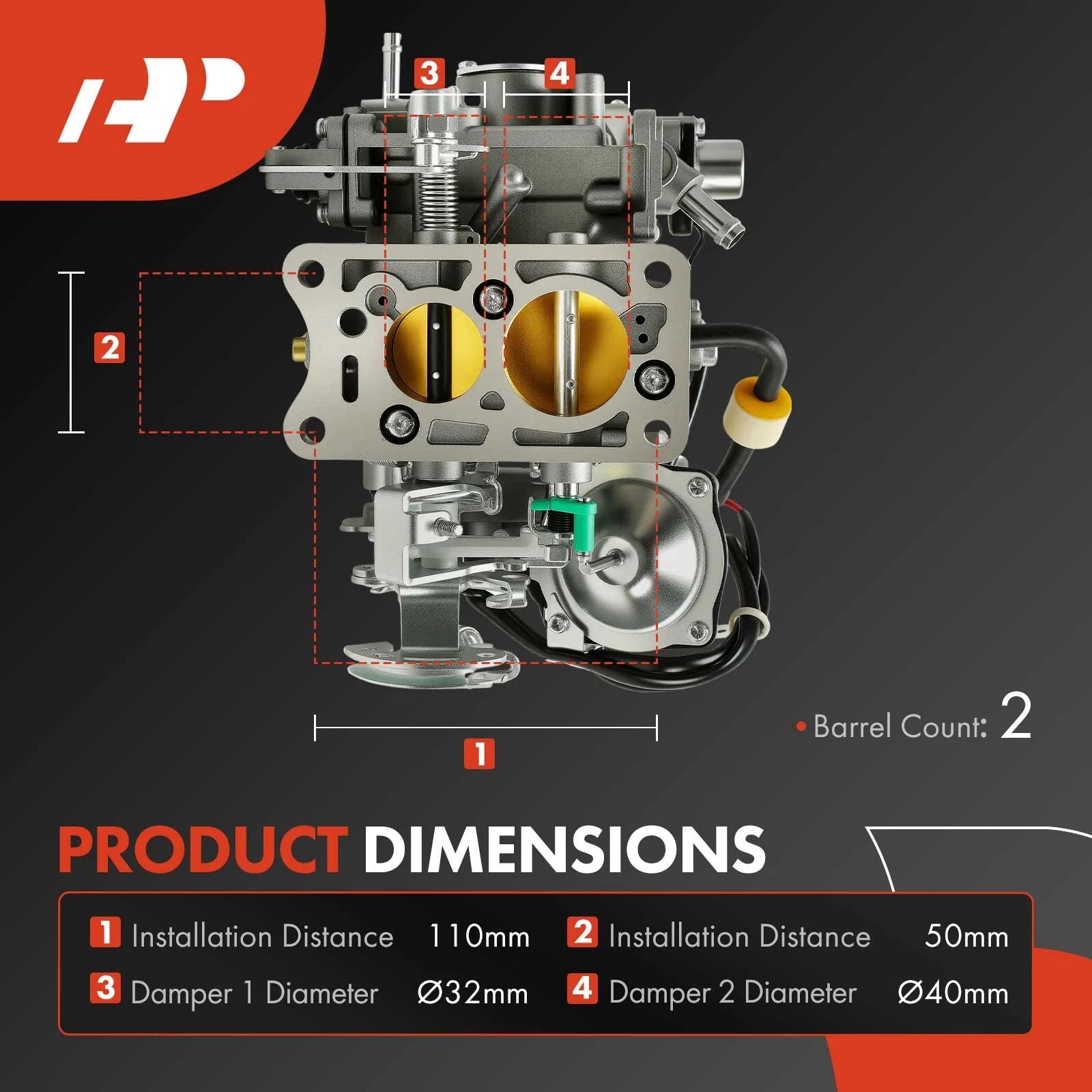 2 Barrel Carburetor for Toyota Liteace 3Y (1992-2000)