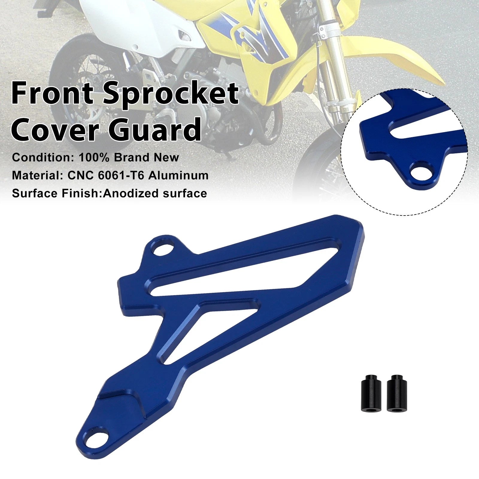 Front Sprocket Cover Guard for Suzuki DR-Z400SM (2000–2024) DRZ400/S/E Blue