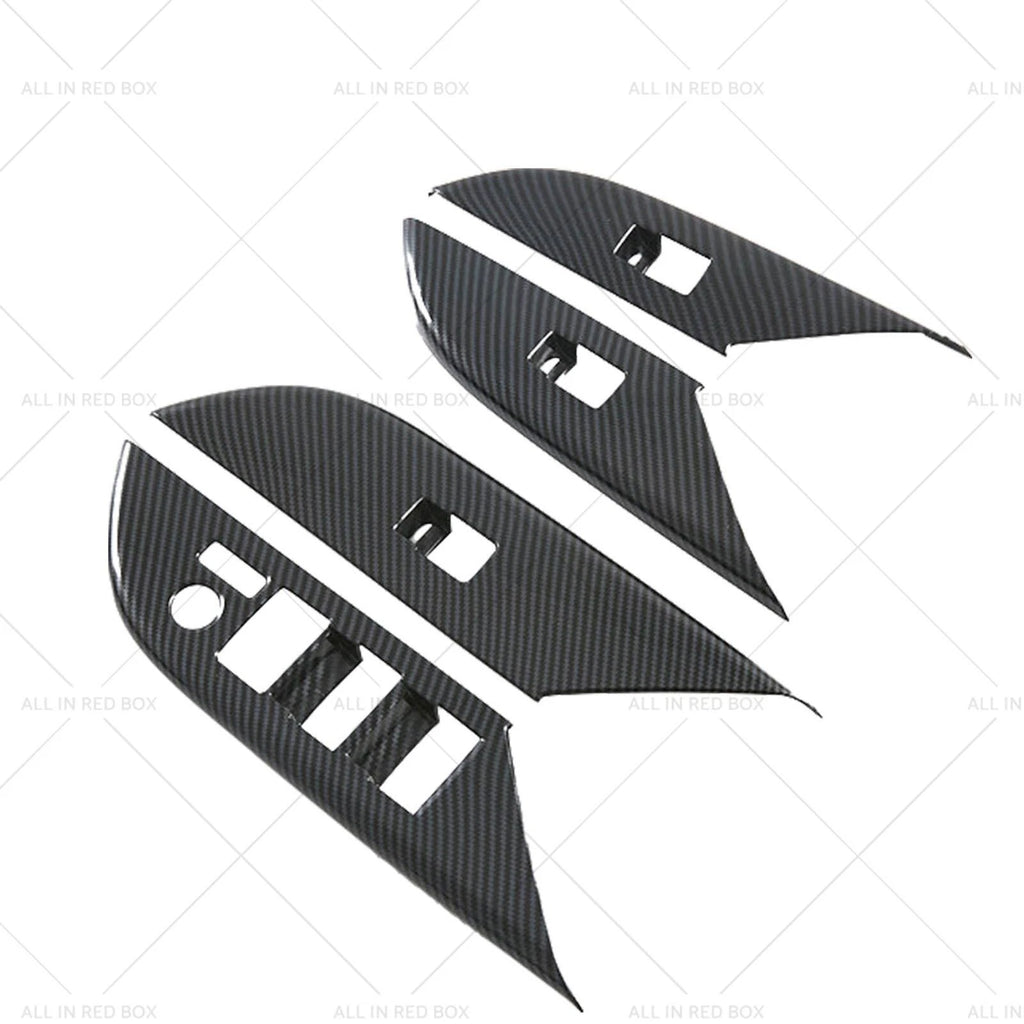 Set of 4 Window Lift Panel Cover Trim Stickers for Toyota Hilux Revo (2024)