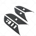 Set of 4 Window Lift Panel Cover Trim Stickers for Toyota Hilux Revo (2024)