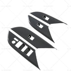Set of 4 Window Lift Panel Cover Trim Stickers for Toyota Hilux Revo (2024)