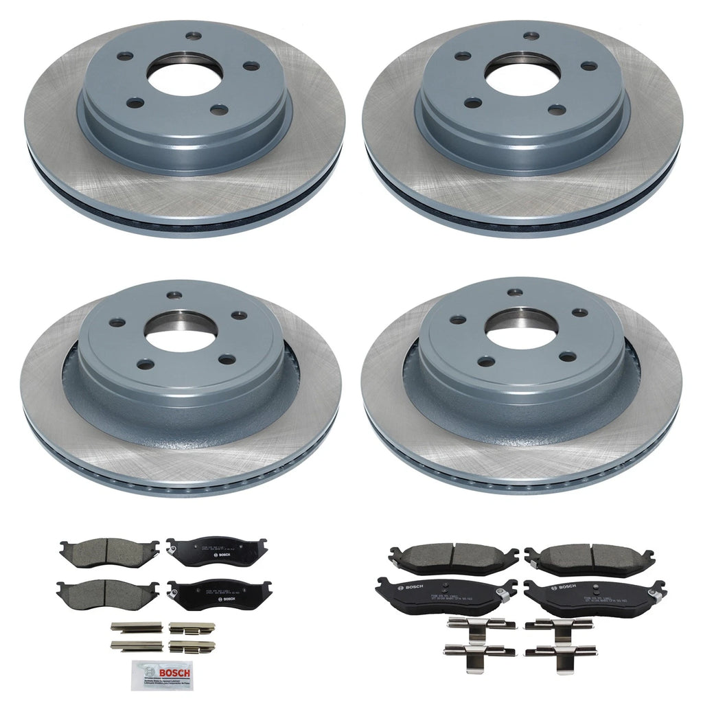 Brake Pad & Rotor Kit for Ram 1500 (2002–2005) - DuraGo, Bosch, Ceramic