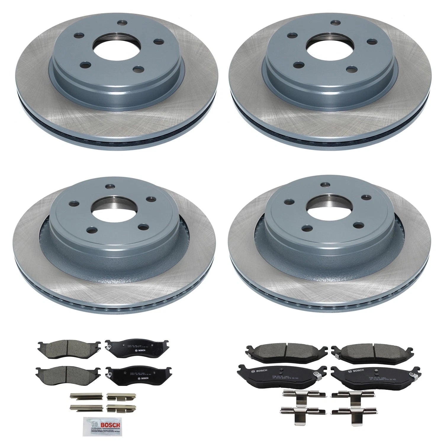 Brake Pad & Rotor Kit for Ram 1500 (2002–2005) - DuraGo, Bosch, Ceramic