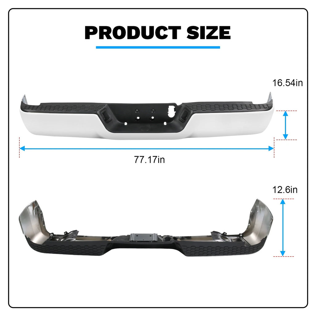 Chrome Rear Step Bumper for Ram 2500 3500 (2013-2018)